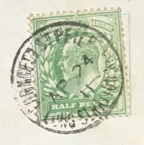 Postmark of Forncett St.Peter, Long Stratton Single Ring 1911